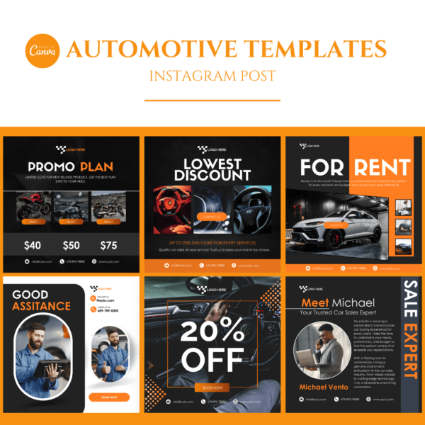 Automotive Social Media Templates